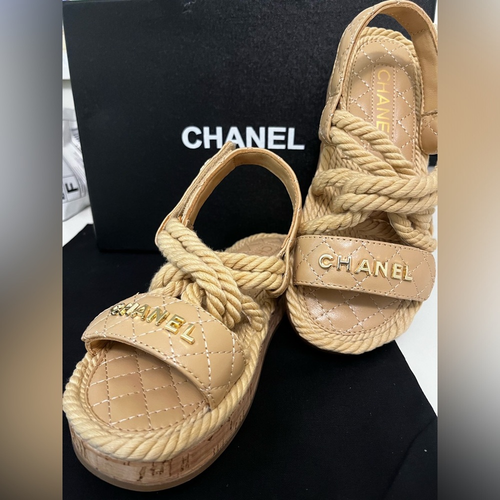 Chanel Rope Sandal Eu 36 US 5.5-6